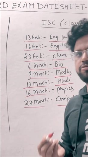 ISC 2026 BOARD EXAM DATE