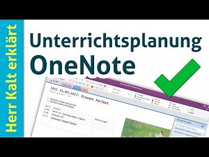 Digitale Unterrichtsplanung mit OneNote (Tipps für Einsteiger)