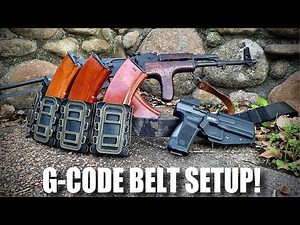 G-CODE MULTICAM BLACK CONTACT SERIES GUN BELT UNBOXING AND SETUP TO RUN AK MAGS!