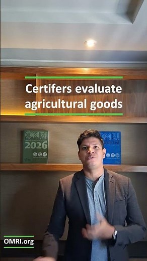 OMRI is not: An Organic Certifier #education #organic