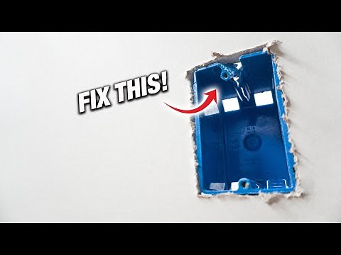 How To Fix Broken Electrical Box With Loose Or Sagging Outlet Or Switch! | DIY For Beginners