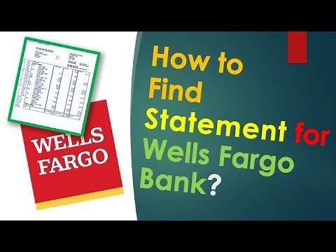 How to find Wells Fargo Statement in PDF?