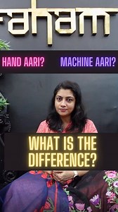 15K views · 286 reactions | What is the difference between hand aari embroidey and machine aari embroidery? Check the video below to know. | Aham Designer Boutique | Facebook