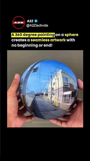 This Painting Has NO End! The Unique Art of 360 Degree Spherical Painting
