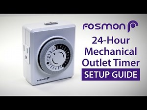 Fosmon 24-Hour Mechanical Outlet Timer | SETUP GUIDE