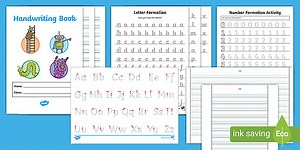 Handwriting Practice Resource Pack - Letters and Numbers