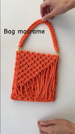 DIY Macrame Bag | Easy Tutorial for beginners | Bolsa de macrame | tasche makramee | macramé Sac