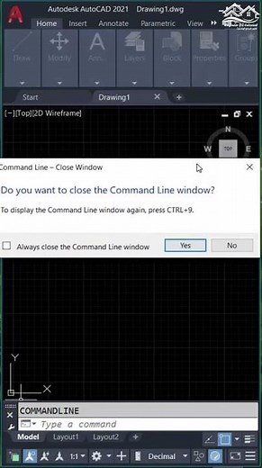 How to show command line in AutoCAD
