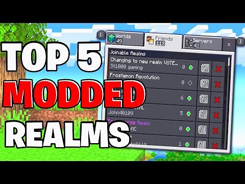 Top 5 Modded REALMS For Minecraft Bedrock 1.21! - REALM CODES