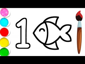 Fish 🐠 | drawing tutorial for kids and toddler's | how to draw?