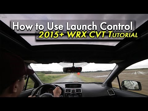 How to Use Launch Control in 2015+ WRX with CVT
