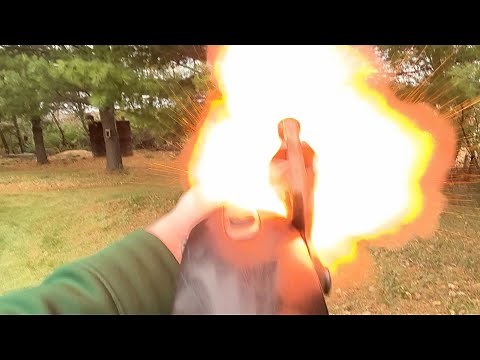 Springfield 1816 flintlock musket POV firing