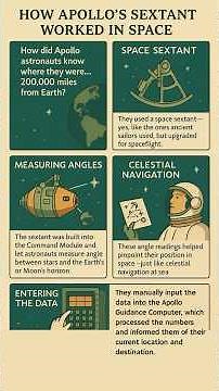 How Apollo Astronauts Navigated Space with a Sextant