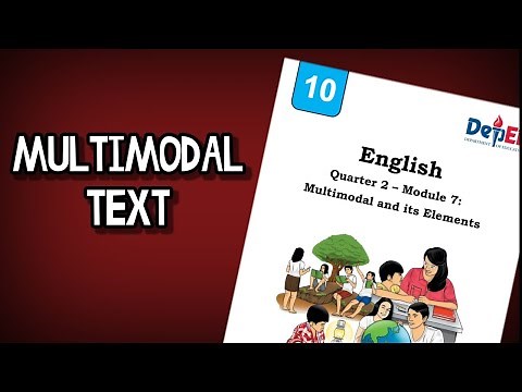 Multimodal Text explained in Filipino - Grade 10 English Quarter 2 Module 7