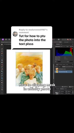 Master clipping mask in Affinity Photo Tutorial