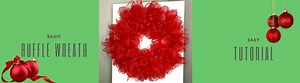 Basic Ruffle Wreath using Metallic Deco Mesh