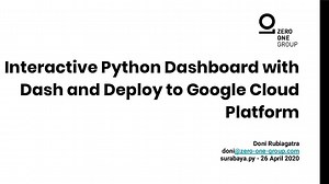 Interactive Python Dashboard with Dash and Deploy to Google Cloud Platform