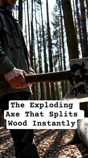 The Exploding Axe That Splits Wood Instantly