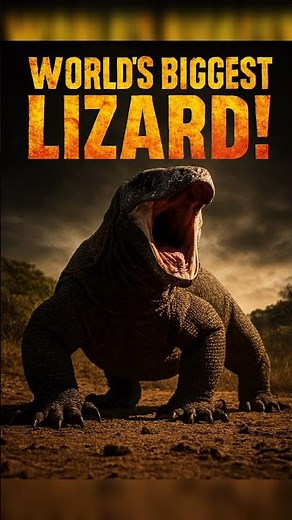 The biggest Lizard in the world #animallife #nature #wild #facts #animallovers #animals #didyouknow