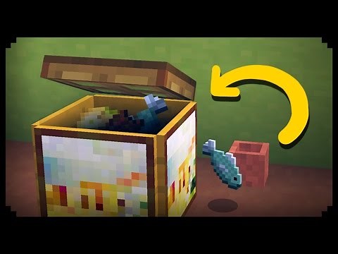 ✔ Minecraft: How to make a Working Trash Can