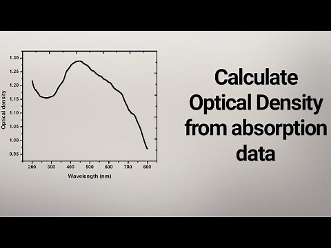 how to measure optical density with spectrophotometer