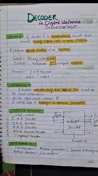 Decoder in Digital Electronics |Definition, Truth Table, LogicDiagram, Types, Applications& Examples