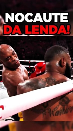 Anderson Silva vs Tyron Woodley - Melhores Momentos #boxe #netflix #nocaute #spider #shorts