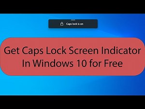 [FOR ANY COMPUTER] Get Caps Lock SCREEN Indicator for Windows 10/11 | For Free!!!