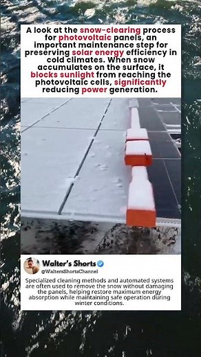 How Snow Is Removed From Solar Panels