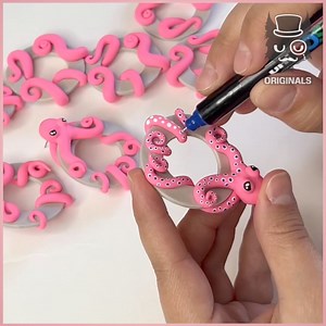 34K views · 192 reactions | Let's create Pink Octopus Earrings ! 凉 | Simple | Facebook