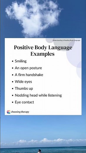 Positive Body Language Examples