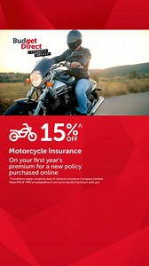 Raring to hit the road? Get revved up with 15%^ off Budget Direct Motorcycle Insurance. | Budget Direct