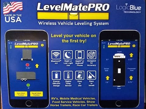 LevelMatePRO to level your RV or Trailer wirelessly - Setup and Installation level mate pro