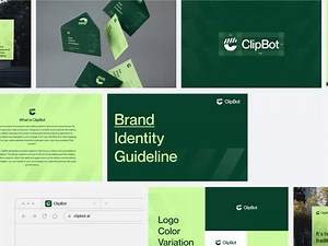 ClipBot - AI Video Editing Brand Identity