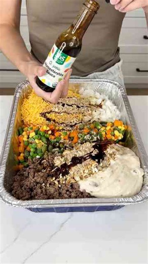 Easy ground beef shepherd’s pie