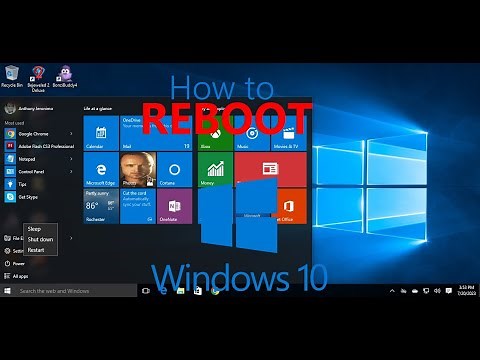 How to REBOOT Windows 10
