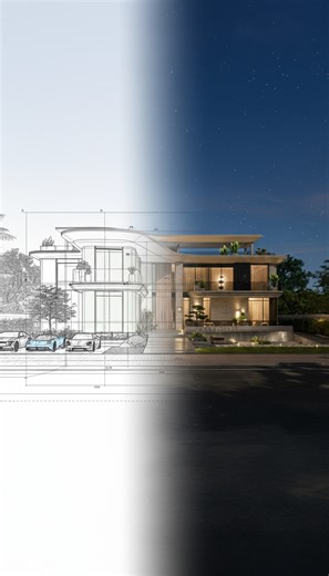 IMPERIUM GROUP Design & Build on Instagram: "What you see here is more than a façade — it’s a story. A narrative that starts with lines on a page and ends with architecture that stands with purpose. Every curve, every shadow, every lighting stroke was once an idea. Today, it becomes the visual identity of a home designed to inspire. This is the Imperium approach: translating vision into form, precision into beauty, and design into lived experience"