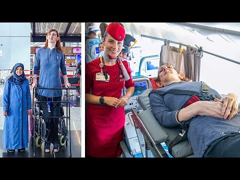 World’s Tallest Woman Takes First Flight