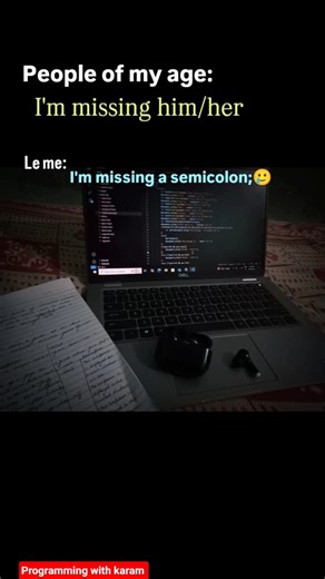 I am missing semicolon; #coding #coding life #develop #programming #develop #semicolon #error