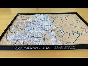 Massive Colorado Map 3D Printed (FREE Model)
