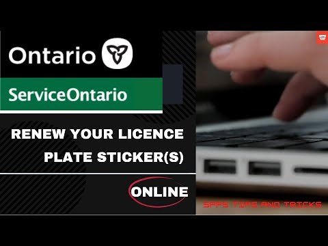 How to Renew a licence plate sticker online - Ontario 2022