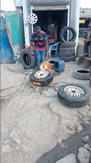 How to inflate stubborn tires using simple FIRE method tricks 💥🧨🔥