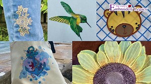 Want to try stitching quality embroidery designs created by the world’s most awarded embroidery digitizer, John Deer? 😍 If so our free Embroidery Legacy Design Kit is perfect for you! It includes: ✅ A freestanding lace design from the 1950s ✅ An adorable applique ✅ A detailed anchor & hummingbird design ✅ An in-the-hoop sunflower project Click here to download yours now: www.digitizingmadeeasy.com/free-embroidery-legacy-design-kit/ | Embroidery Legacy