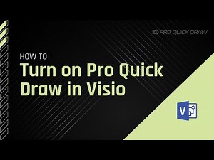 How to Turn on Pro Quick Draw in Visio