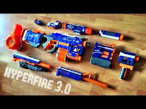 [MOD] Nerf HYPERFIRE 3.0 | Nerf Elite Modulus Attachments