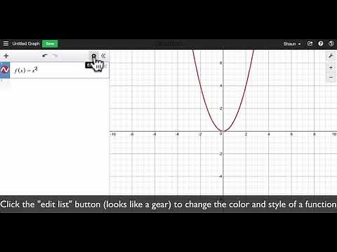 Change Color and Style on Desmos
