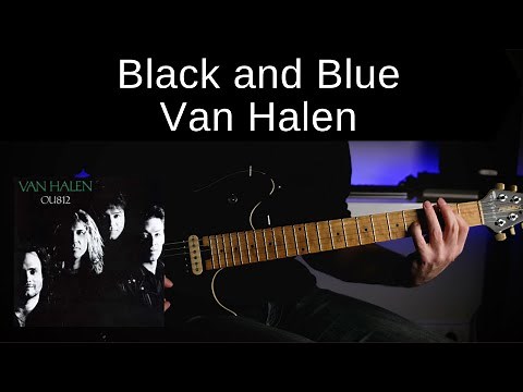 BLACK AND BLUE by Van Halen | How to play :: Guitar Lesson :: Tutorial