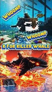 I-L Sea Animals Turn Into Minecraft Disasters! Isopod, Jellyfish, Killer Whale, Lobster ABC 🌊🔥💥⭐