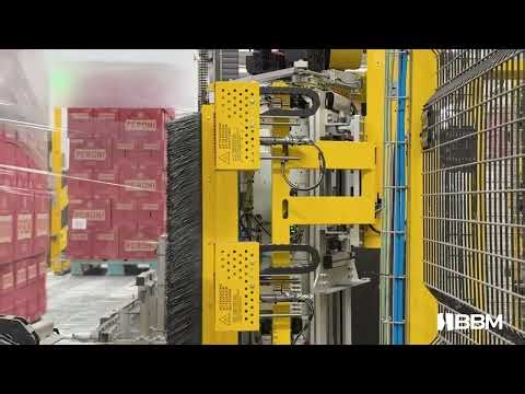 Used Bema 2010 pallet wrapper – High-speed stretch wrapper with automatic reel change