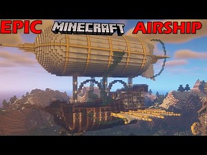 Minecraft | Steampunk Airship | Full Build & Timelapse
